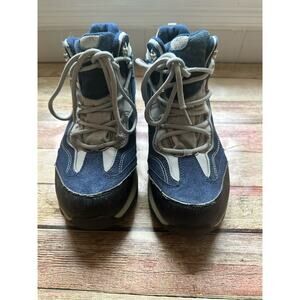 Land’s End Women's Hiking Ankle Snow Boots Lace Up Size 7.5B Navy Blue